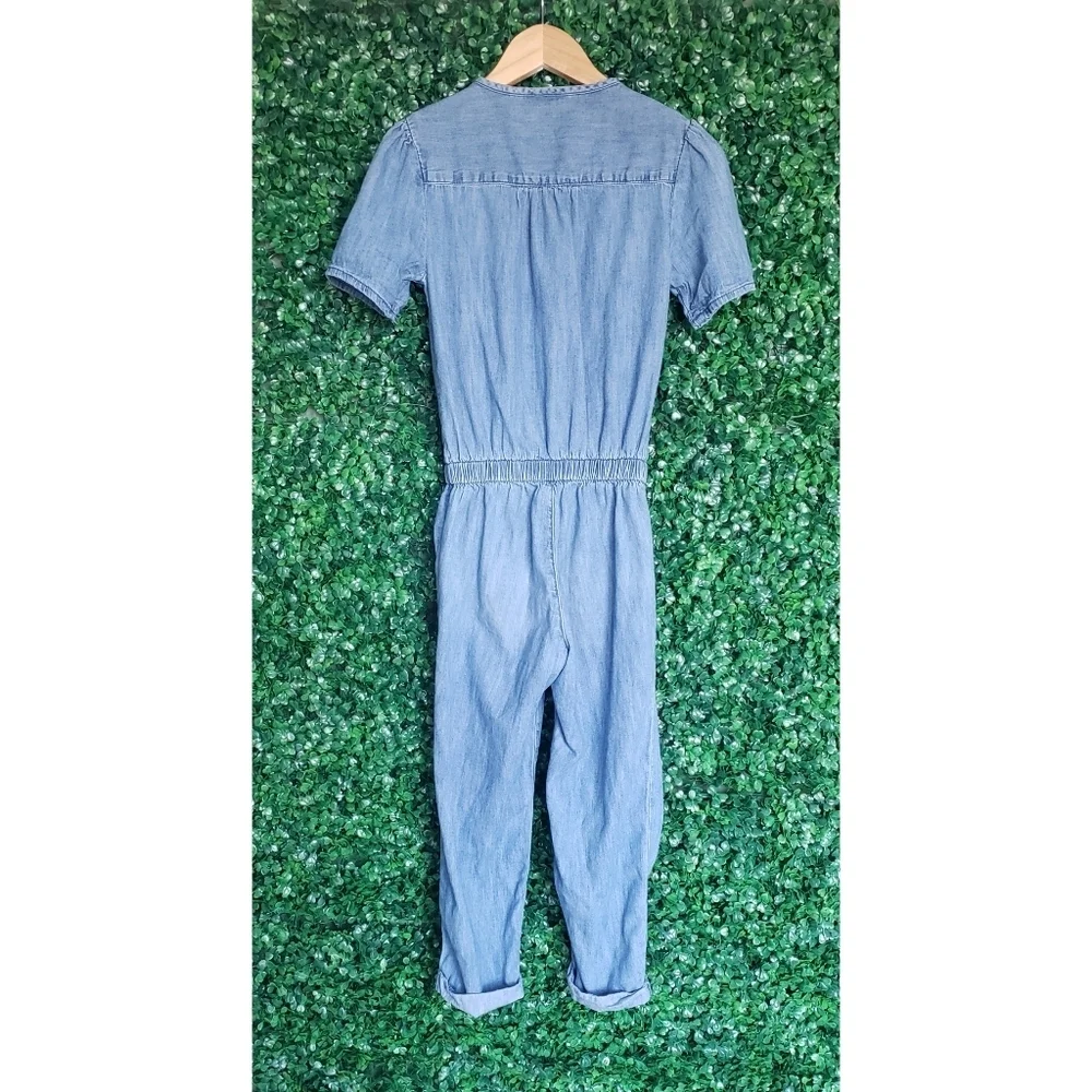 28. 2/$20 Gap Girls denim jumpsuit